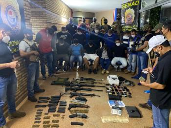 14 personas detenidas en un megaoperativo en Pedro Juan Caballero